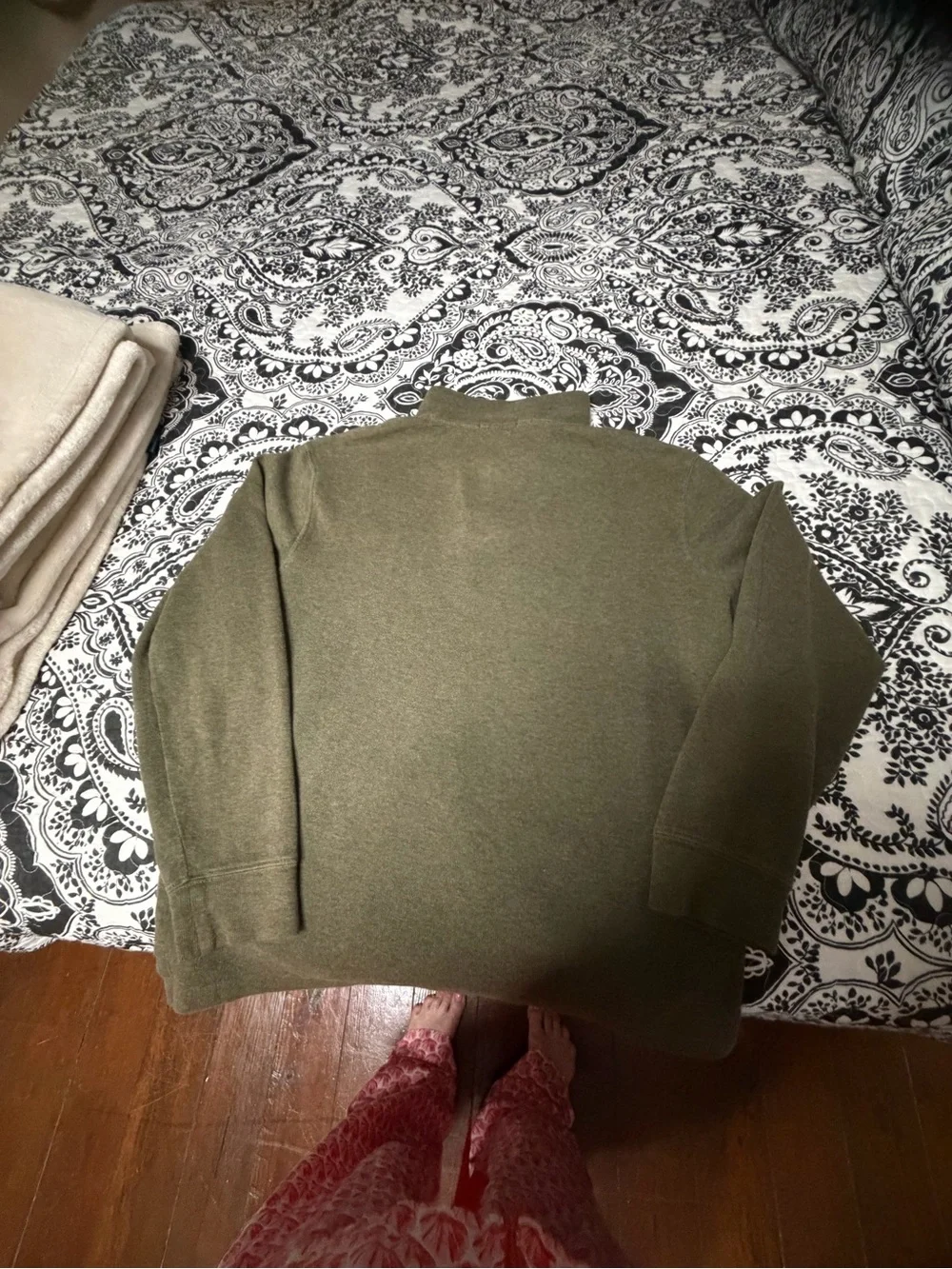 Polo by Ralph Lauren Olive Green Zip-Up Sweater